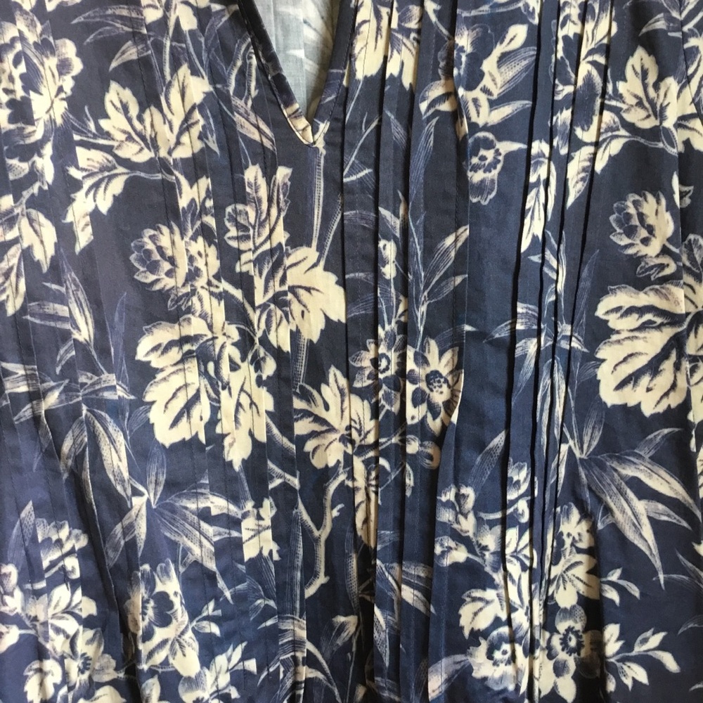Peruvian Connection Floral Pleated Tunic Dress - Picture 5 of 8